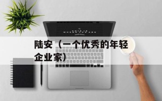 陆安（一个优秀的年轻企业家）