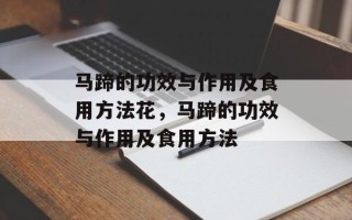 马蹄的功效与作用及食用方法花，马蹄的功效与作用及食用方法