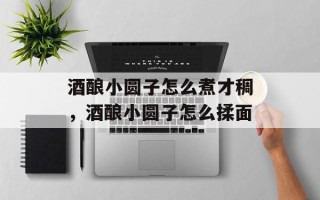 酒酿小圆子怎么煮才稠，酒酿小圆子怎么揉面