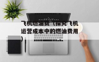 飞机燃油费（探究飞机运营成本中的燃油费用）