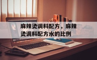 麻辣烫调料配方，麻辣烫调料配方水的比例