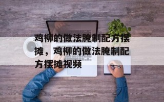鸡柳的做法腌制配方摆摊，鸡柳的做法腌制配方摆摊视频