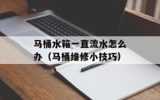 马桶水箱一直流水怎么办（马桶维修小技巧）