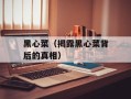 黑心菜（揭露黑心菜背后的真相）