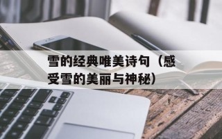 雪的经典唯美诗句（感受雪的美丽与神秘）