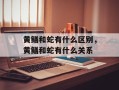 黄鳝和蛇有什么区别，黄鳝和蛇有什么关系