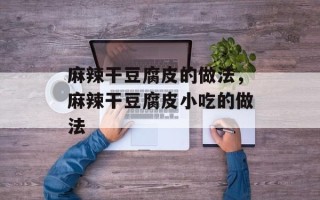 麻辣干豆腐皮的做法，麻辣干豆腐皮小吃的做法