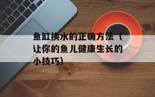 鱼缸换水的正确方法（让你的鱼儿健康生长的小技巧）