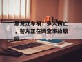 黑龙江车祸：多人伤亡，警方正在调查事故原因