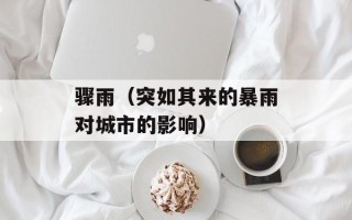 骤雨（突如其来的暴雨对城市的影响）