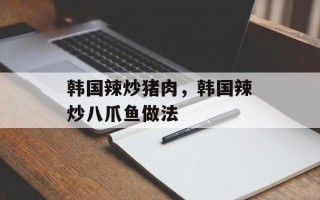 韩国辣炒猪肉，韩国辣炒八爪鱼做法