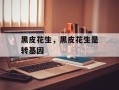 黑皮花生，黑皮花生是转基因