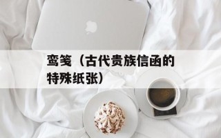 鸾笺（古代贵族信函的特殊纸张）