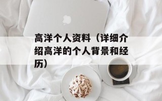 高洋个人资料（详细介绍高洋的个人背景和经历）
