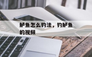鲈鱼怎么钓法，钓鲈鱼的视频