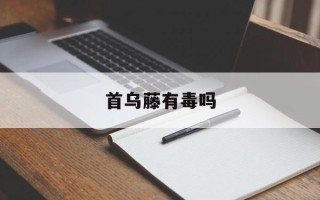 首乌藤有毒吗