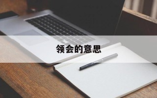 领会的意思